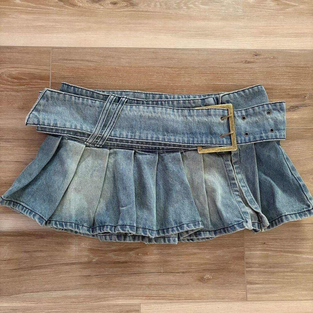 Jaded London Ludlow Denim Mini Skirt US 8